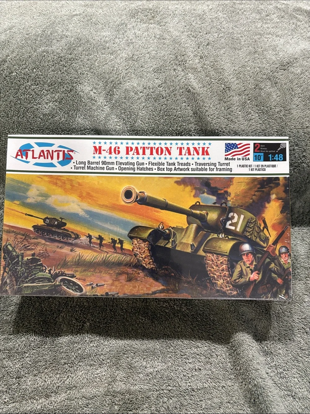M-46 Patton Tank Model Kit - Green